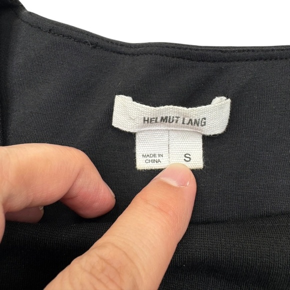 Helmut Lang Sheath Ruche Waist Dress Black - Picture 5 of 11